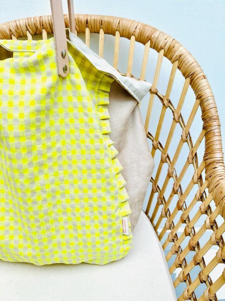 Borsa maxi limone fluoro