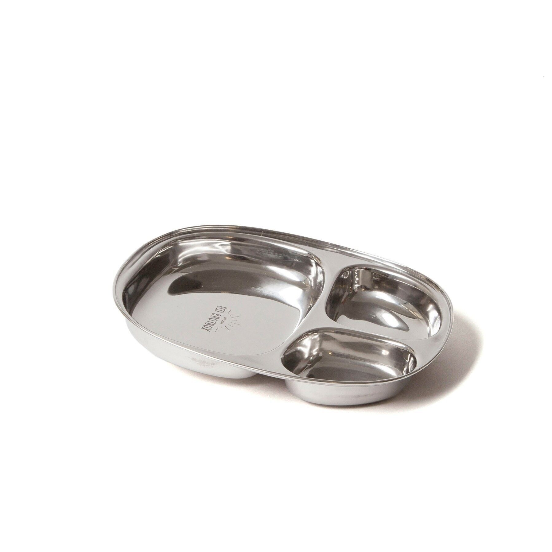 Thali plate - stainless steel plate with 3 compartments