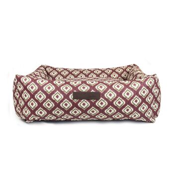 COUVRE-LIT IMPERMÉABLE IKAT BORDEAUX - PETIT 2