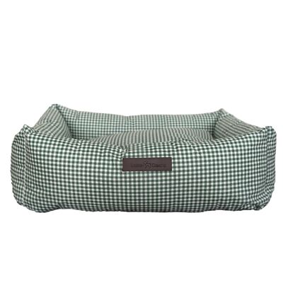 GREEN VICHY WATERPROOF BED (LARGE)