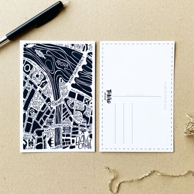 Postkarte - BAYONNE - Stadtplan
