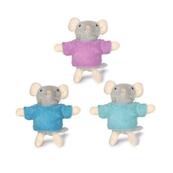 Peluche pour enfants - Triplettes de souris (8 cm) - The Mouse Mansion 3