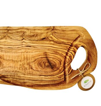 Planche avec anse en bois d’Olivier forme naturelle 3