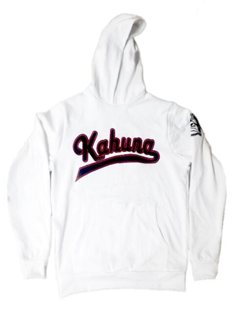 White Embroidery logo Hoodie
