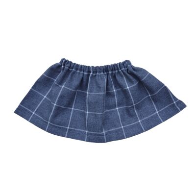 JUPE TARTAN GRIS