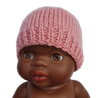 BONNET LAINE SIMPLE ROSE