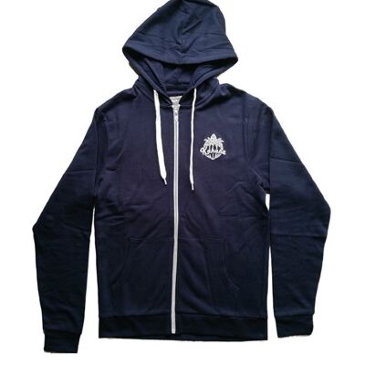 Dark Blue Zipper Hoodie