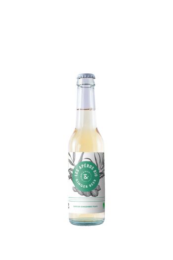 Ginger Beer Bio - Gingembre frais - sans alcool - 0 % vol - 27,5 cl - Les Apéros Bio 2