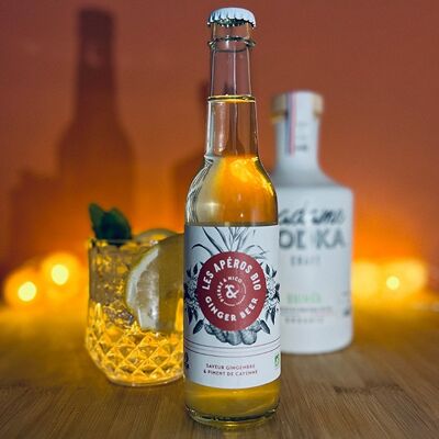 Organic Ginger Beer - Ginger and Cayenne Pepper - alcohol-free - 0% vol - 27.5 cl - Les Apéros Bio