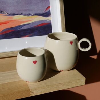 Mug Coeur rouge 3