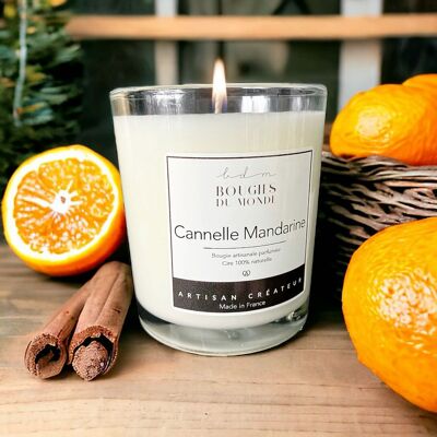 Cinnamon Mandarin scented candle