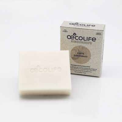 Solid natural soap delicate coconut (children's soap)
