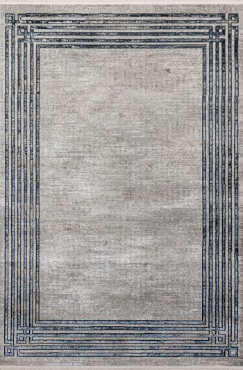 Tapis Richmond Vintage Motif Bleu Gris 3