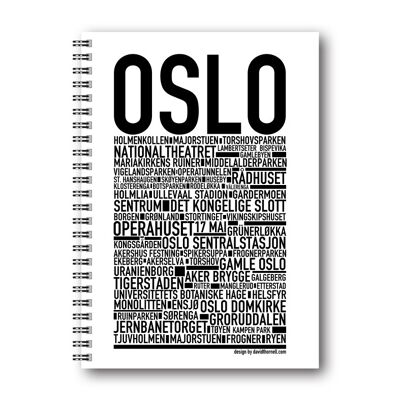 Schreibbuch Wallstars Oslo