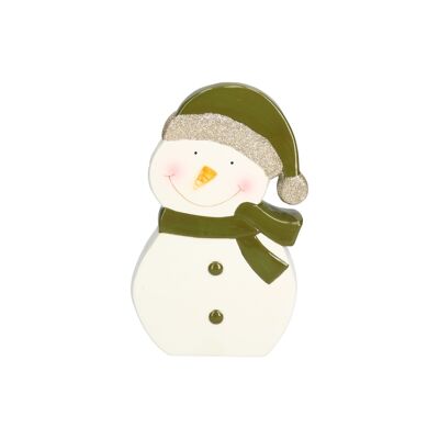 Figura "Pupazzo di neve" in ceramica