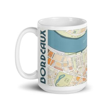 Mug Illustré Plan de BORDEAUX - fait main 4