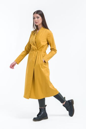 Robe portefeuille casual chic Ocre 2