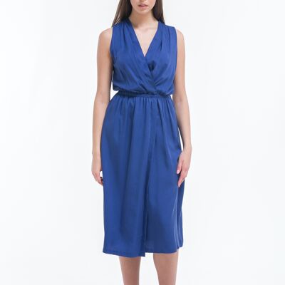 Royal Blue crossover dress