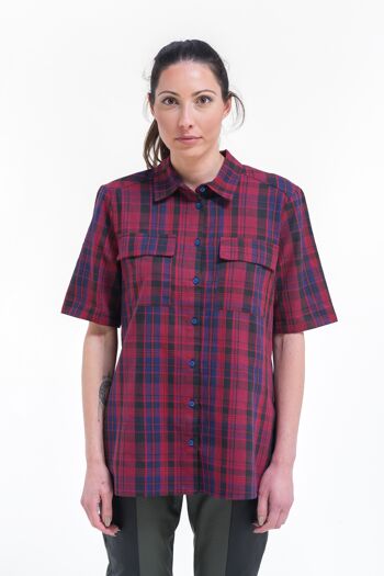 Chemise en coton à carreaux tartan 5