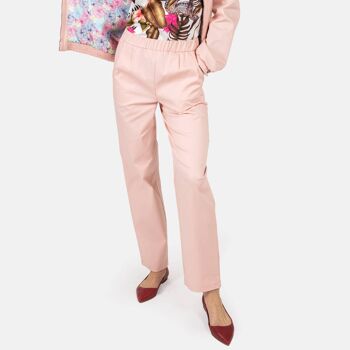 Pantalon Chino Rose Poudré 2