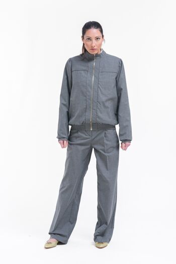 Pantalon plissé gris 6