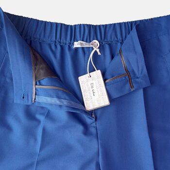 Pantalon plissé bleu roi 10