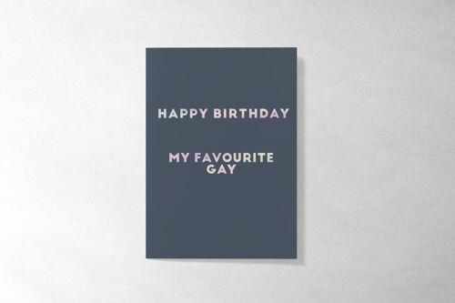 Holographic Foil Card - LGBT Birthday Card