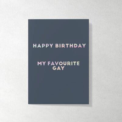 Holographic Foil Card - LGBT Birthday Card