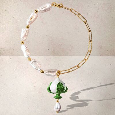 Bracciale Pumo bianco e verde