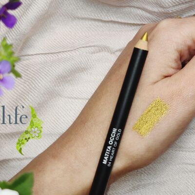 Crayon Yeux Bio - Ecolife - 04 Gold Heart Of Gold