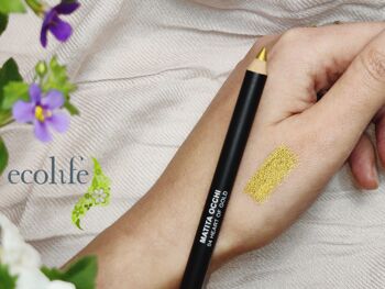 Crayon Yeux Bio - Ecolife - 04 Gold Heart Of Gold