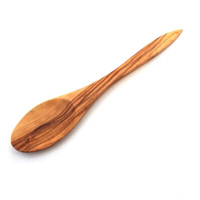 Cuchara cuchara de madera de 20 cm fabricada en madera de olivo
