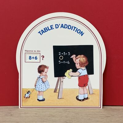 Addition Answer Disc on the back - Chalkboard