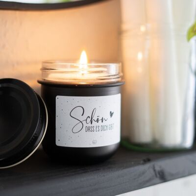 Candle Nice to have you - black