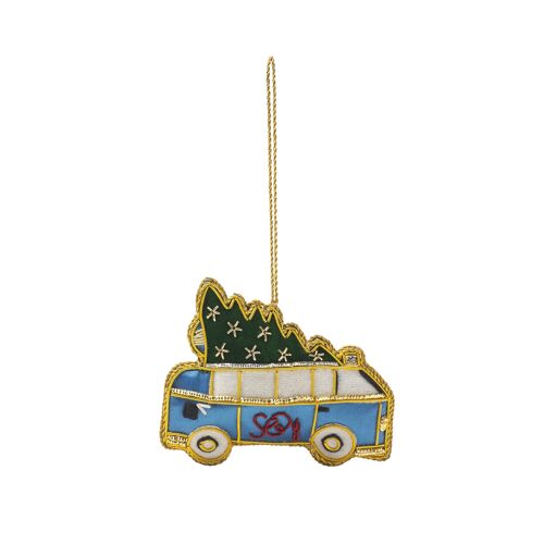 Festive Campervan Ornament