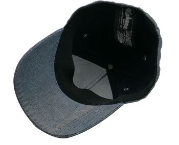 Casquette grise en denim 6