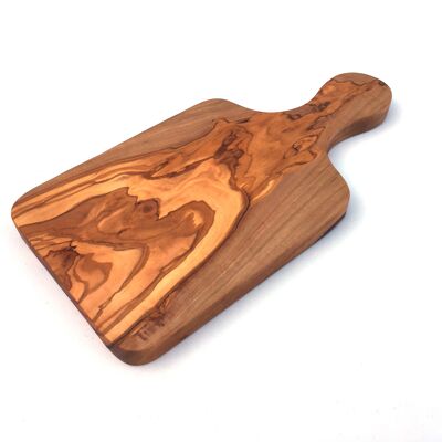 Cutting board with handle 30 cm made of olive wood