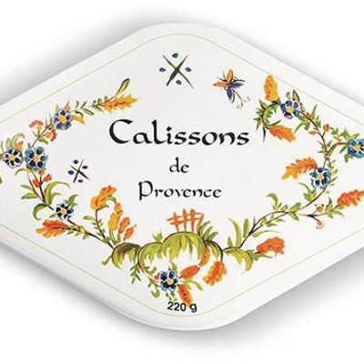 BOITE TRADITIONNELLE CALISSON - DECOR PROVENCE - 340g