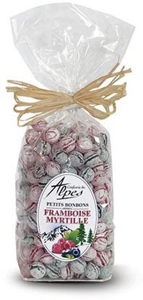 SACHET PETITS BONBONS SAVEUR FRAMBOISE ET MYRTILLE