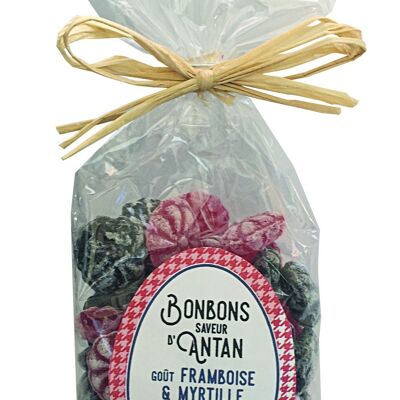 SACHET BONBONS SAVEUR D'ANTAN GOUT FRAMBOISE ET MYRTILLE