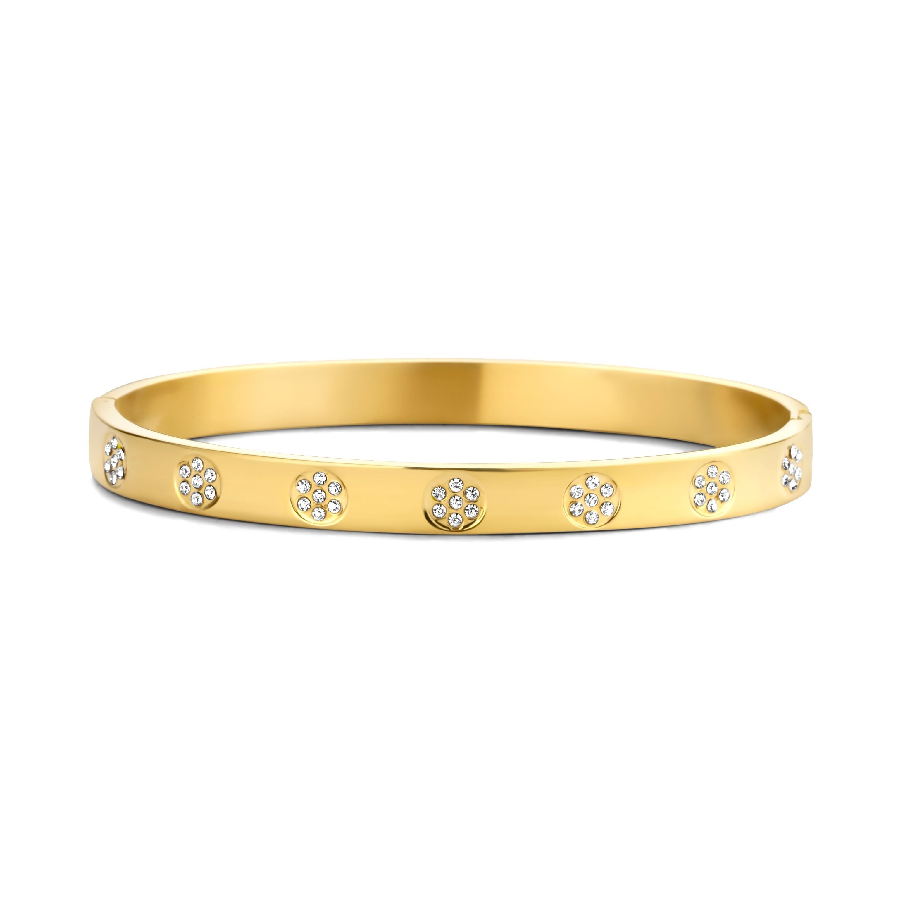 CO88 bangle with white stones ipg