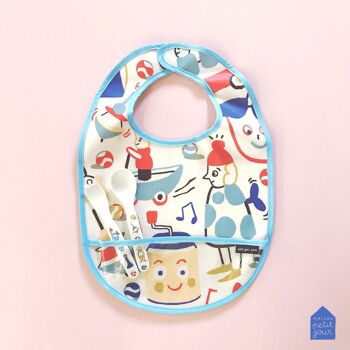 BAVOIR EN TOILE CIRÉE LES JOUETS DE MARIE BLEU 5