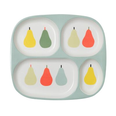 TRAY WITH 4 COMPARTMENTS PEARS