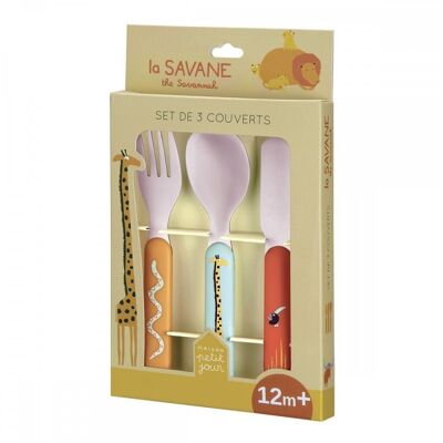 SET DE 3 COUVERTS SAVANE