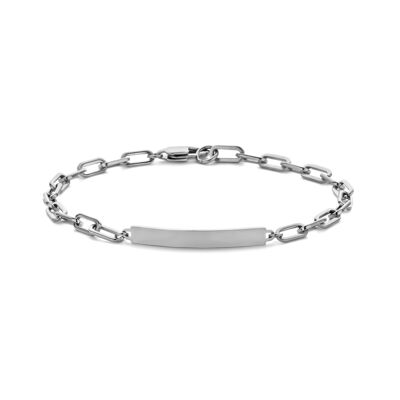 CO88 bracelet large link chain with bar 16.5+3cm ips