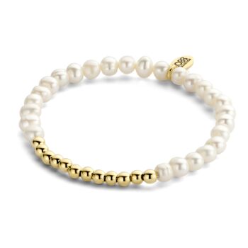 Bracelet CO88 avec perles 5mm et perles 4mm ipg 1