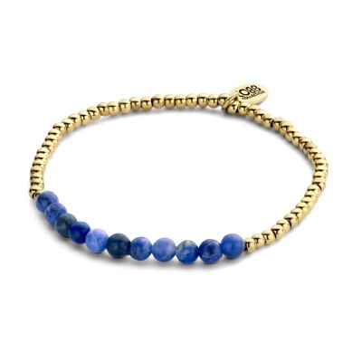 CO88 bracelet with sodalite beads 4mm and beads 3mm ipg