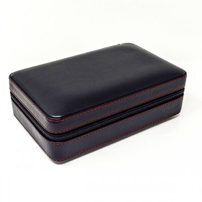 4045-BL Leather Cigar Case Set Sikarlan