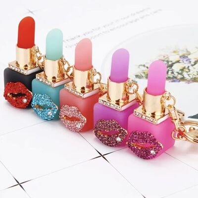 Beauty Queen Lip Gloss Key Chain