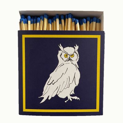 Luxury Gift Long Safety Matches Owl design on box